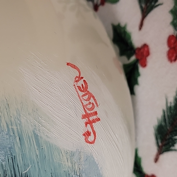 Vase,Large Glass,Landscape painted,Wyoming/ Montana,EUC - Picture 8 of 10